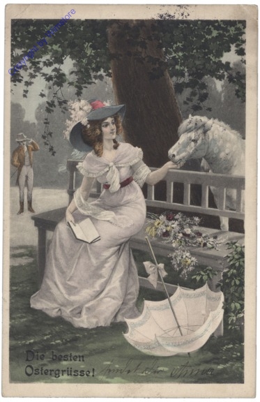 Dame mit Ponny