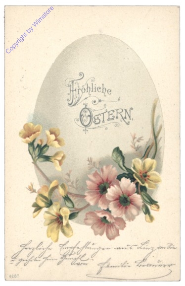 ak135633 Osterei mit Blumen