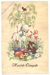 Hase mit Lamm