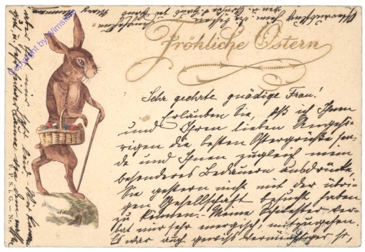 Osterhase mit Korb