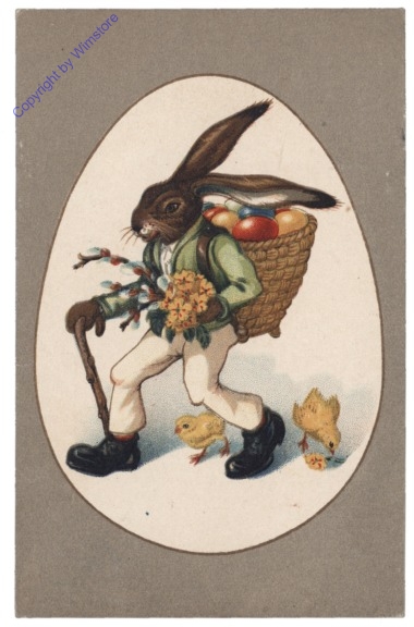 Hase mit Korb