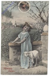 Mädchen mit Lamm