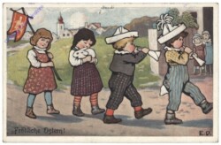 Kinder musizieren zur Osterzeit