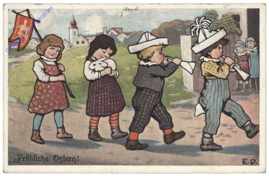 ak135728 Kinder musizieren zur Osterzeit