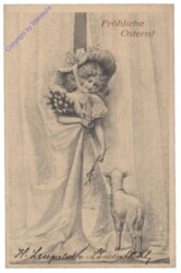 Mädchen mit lamm