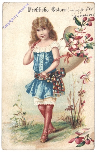 Mädchen mit Blumenstrauß