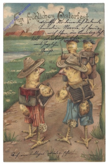 Kücken marschieren