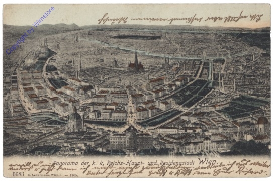 ak135906 Wien, Panorama der k.k. Reichshaupt- und Residenzstadt