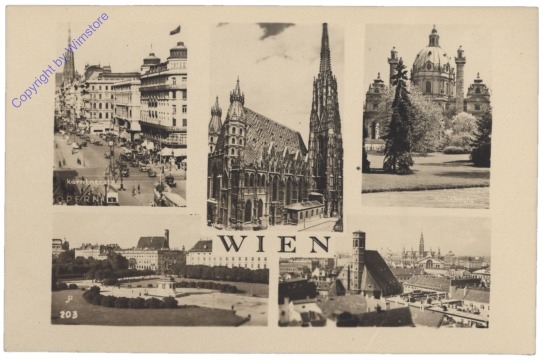 ak135910 Wien, Multiansicht