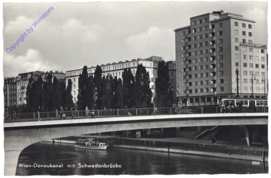 Wien 1, Schwedenbrücke, Donaukanal