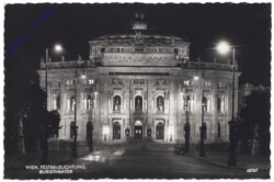 Wien 1, Burgtheater, Festbeleuchtung