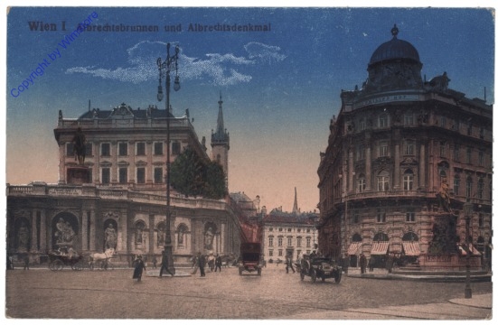 Wien 1, Albrechtsbrunnen und Albrechtsdenkmal