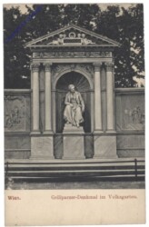 Wien 1, Grillparzer-Denkmal im Volksgarten
