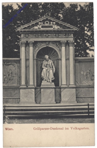 Wien 1, Grillparzer-Denkmal im Volksgarten