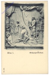 Wien 1, Grillparzer-Denkmal, König Ottokars Glück und Ende
