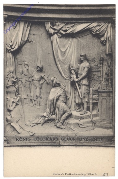 Wien 1, Grillparzer-Denkmal, König Ottokars Glück und Ende