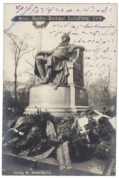 Wien 1, Goethe-Denkmal. Enthüllung