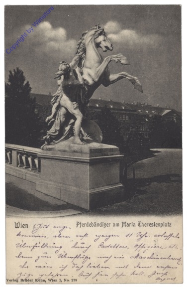 Wien 1, Pferdebändiger am Maria Theresienplatz