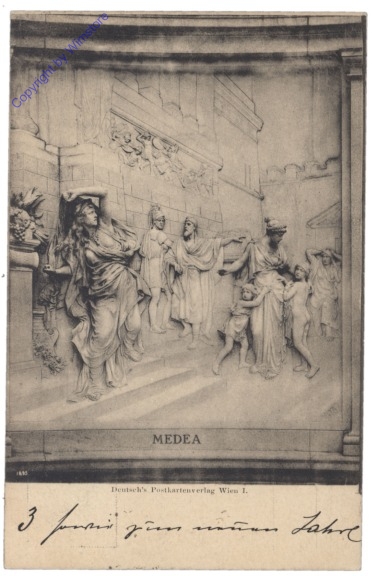 Wien 1, Grillparzer-Denkmal, Medea
