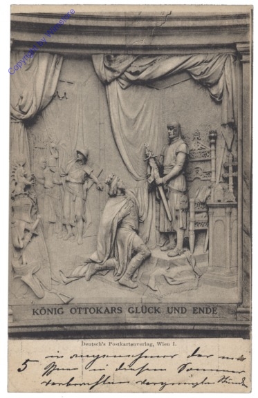 Wien 1, Grillparzer-Denkmal, König Ottokars Glück und Ende
