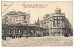 Wien 1, Erzherzog Albrecht-Monument, Albrechtsplatz und Tegetthoffstrasse