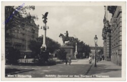 Wien 1, Radetzky-Denkmal vor dem Staatsamt f. Heerwesen
