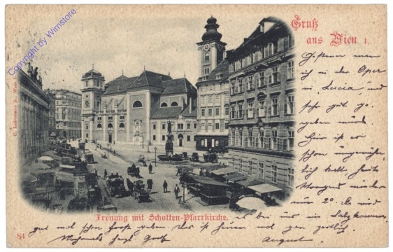 Wien 1, Freyung mit Schotten-Pfarrkirche