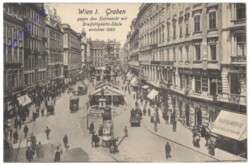 Wien 1, Graben gegen Kohlmarkt mit Dreifaltigkeitssäule