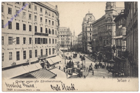 Wien 1, Graben gegen die Kärntnerstrasse