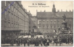Wien 1, K.k. Hofburg, Franzensplatz mit Burgmusik
