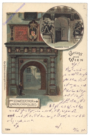 Wien 1, Das Schweizer Thor in der Kaiserlichen Burg