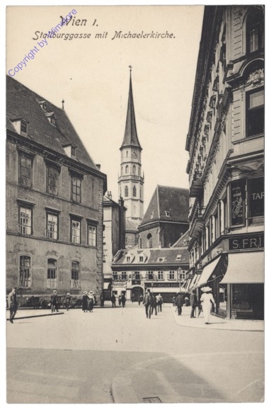 ak136282 Wien 1, Stallburggasse mit Michaelerkirche