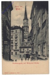 Wien 1, Stallburggasse mit Michaelerkirche