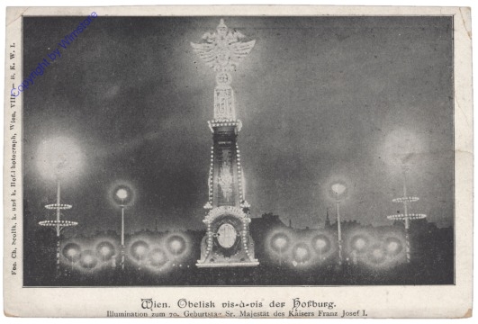 ak136288 Wien 1, Obelisk vis-a-vis der Hofburg