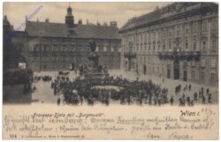 Wien 1, Franzens-Platz mit Burgmusik