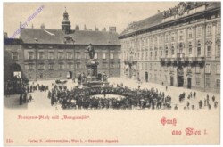 Wien 1, Franzens-Platz mit Burgmusik