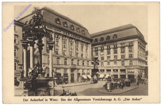 ak136315 Wien 1, Der Ankerhof in Wien: Sitz der Allgemeinen Versicherungs AG "Der Anker"