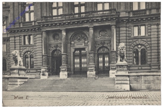 Wien 1, Justizpalast, Hauptportal