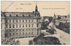 Wien 1, Justizpalast , Schmerlingplatz mit Lerchenfelder Strasse