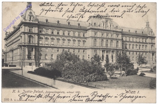 Wien 1, K.k. Justiz-Palast, Schmerlingplatz