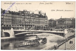 Wien 1, Franz Josefs-Kai, Marienbrücke, Hotel Metropole