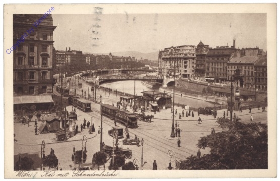 Wien 1, Kai mit Schwedenbrücke