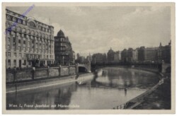 Wien 1, Franz Josefskai mit Marienbrücke