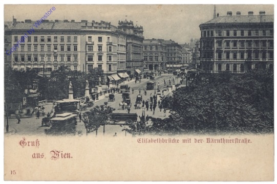 ak136388 Wien 1, Kärntnerstrasse, Elisabethbrücke