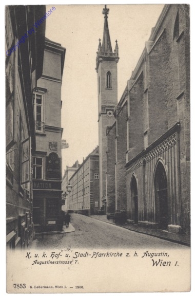 Wien 1, K.u.k. Hof- u. Stadtpfarrkirche z. h. Augustin, Augustinerstrasse