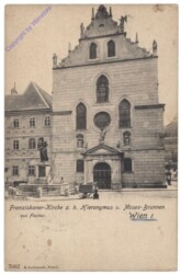 Wien 1, Franziskanerkirche z.h. Hieronymus u. Moses-Brunnen