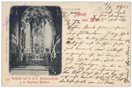 Wien 1, Inneres der k.u.k. Hofpfarrkirche z.h. Erzengel Michael