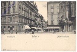Wien 1, Michaelerkirche, Kohlmarkt