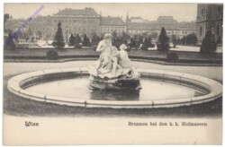 Wien 1, Brunnen bei den k.k. Hofmuseen