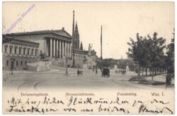 Wien 1, Parlamentsgebäude, Monumentalbrunnen, Franzensring